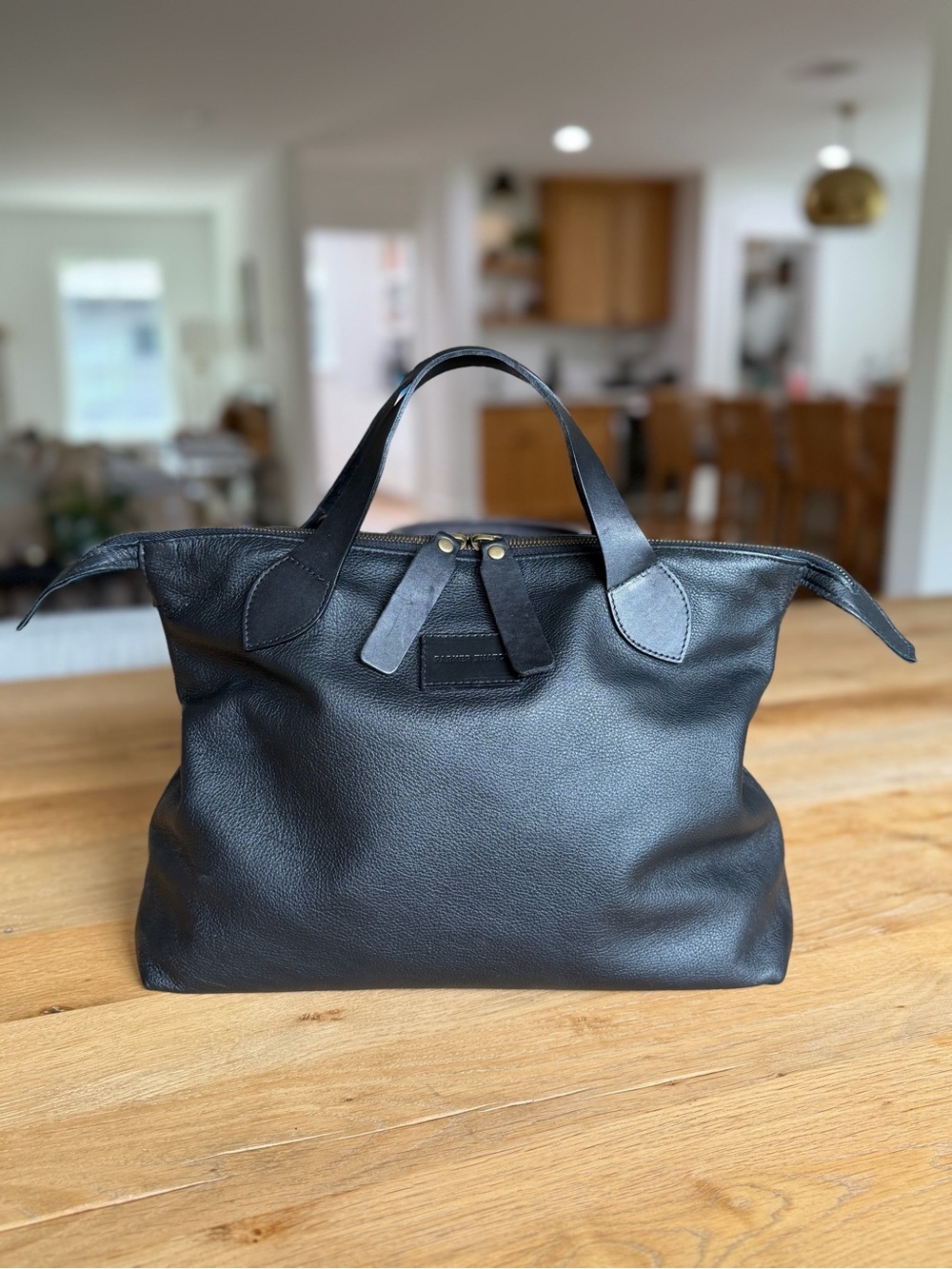 Parker Thatch Black Leather Charlie Handbag